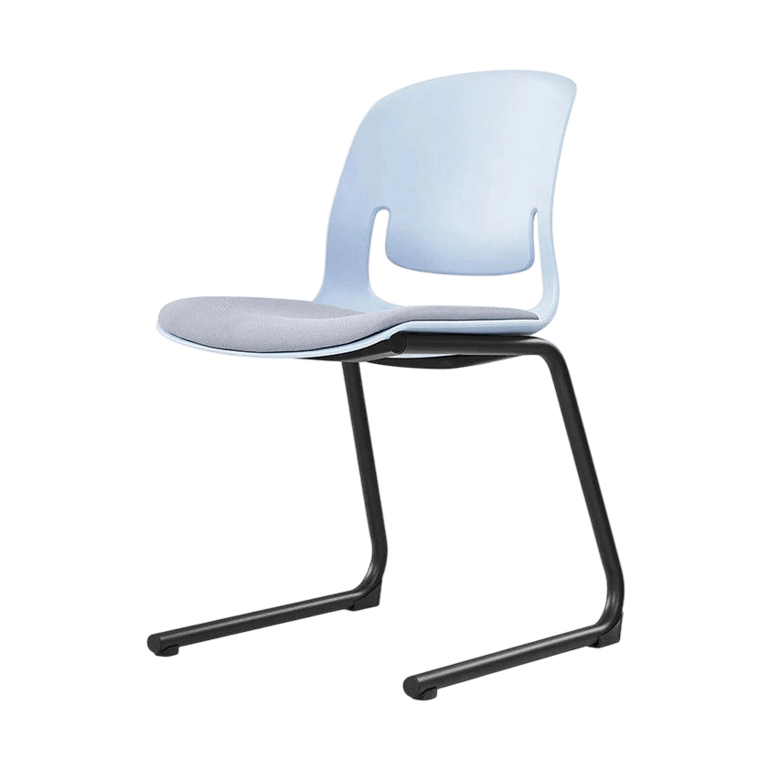 Palette Reverse Cantilever Chair Black Black PU