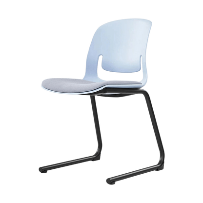 Palette Reverse Cantilever Chair Black Black PU