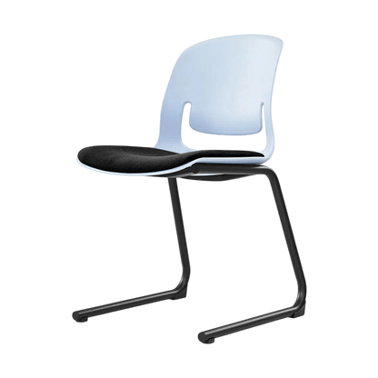 Palette Reverse Cantilever Chair Black Black PU