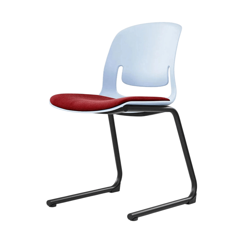 Palette Reverse Cantilever Chair Black Black PU