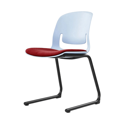 Palette Reverse Cantilever Chair Black Black PU