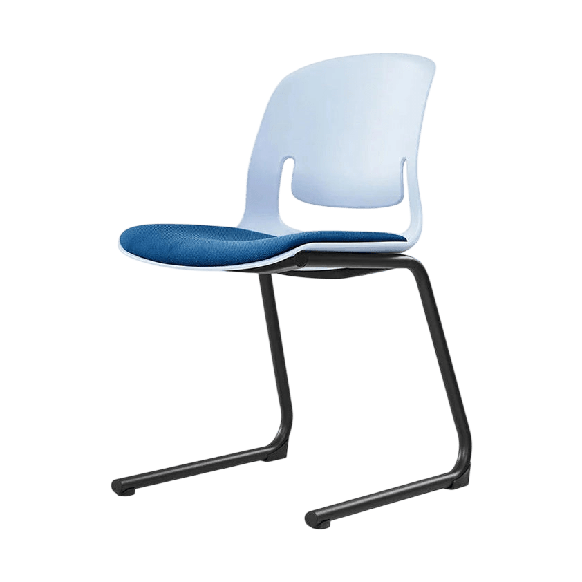 Palette Reverse Cantilever Chair Black Black PU