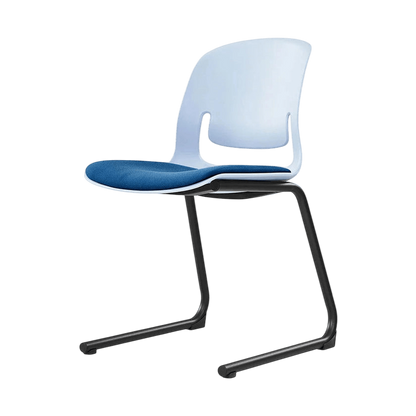 Palette Reverse Cantilever Chair Black Black PU