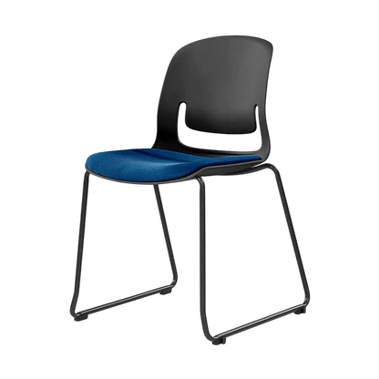 Palette Sled Base Chair Black Black PU