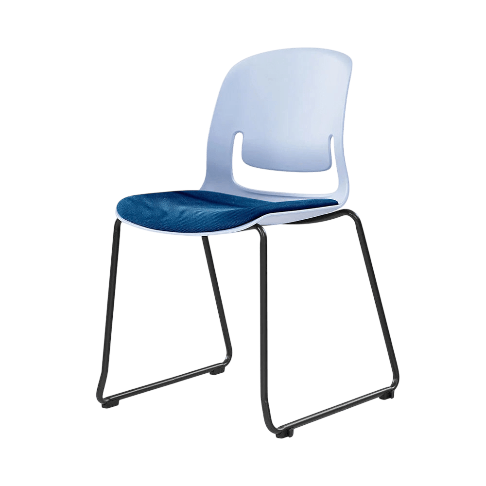 Palette Sled Base Chair Black Black PU