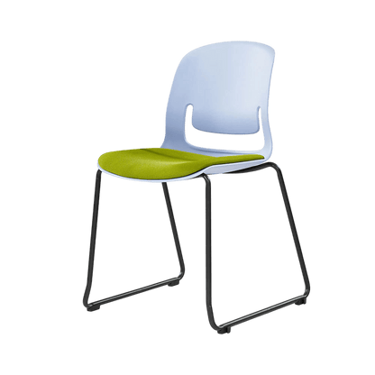 Palette Sled Base Chair Black Black PU