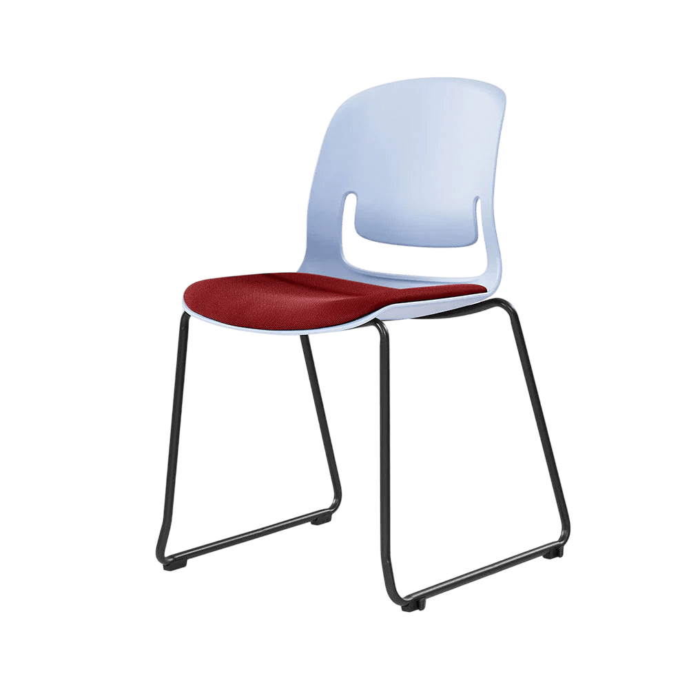 Palette Sled Base Chair Black Black PU