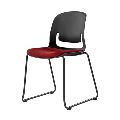 Palette Sled Base Chair Black Black PU