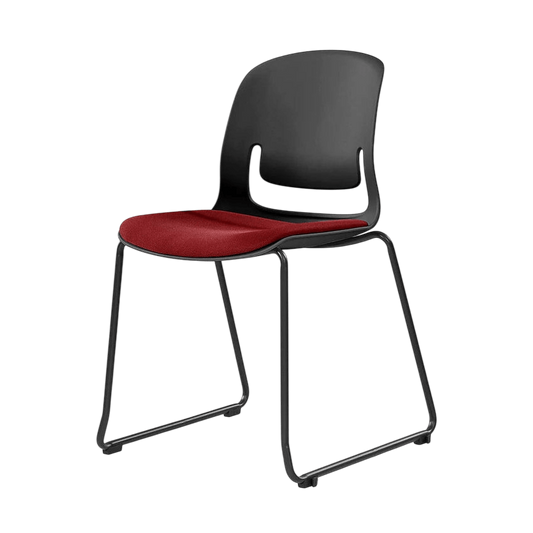 Palette Sled Base Chair Black Black PU