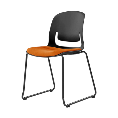 Palette Sled Base Chair Black Black PU