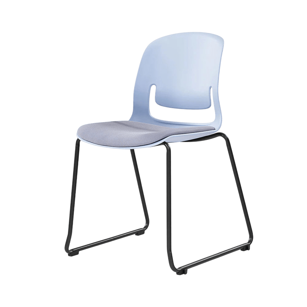 Palette Sled Base Chair Black Black PU