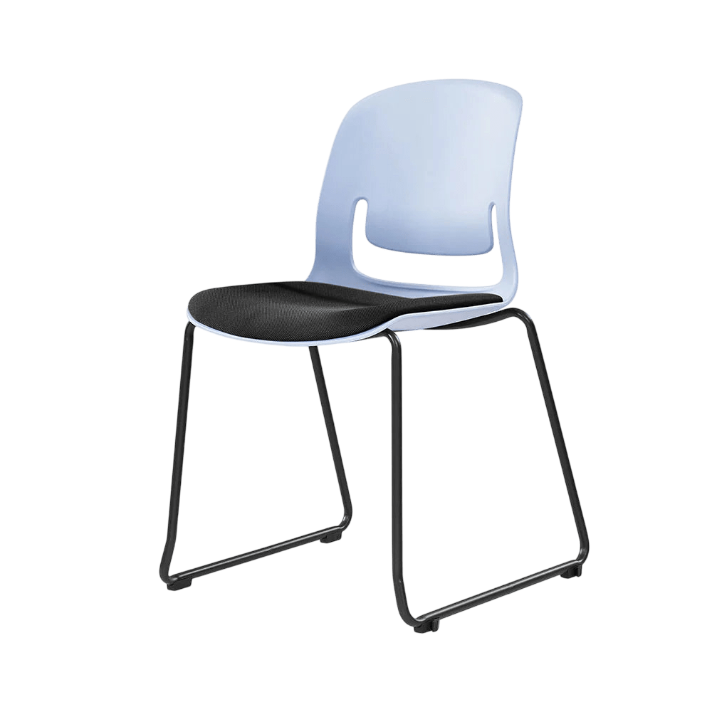 Palette Sled Base Chair Black Black PU