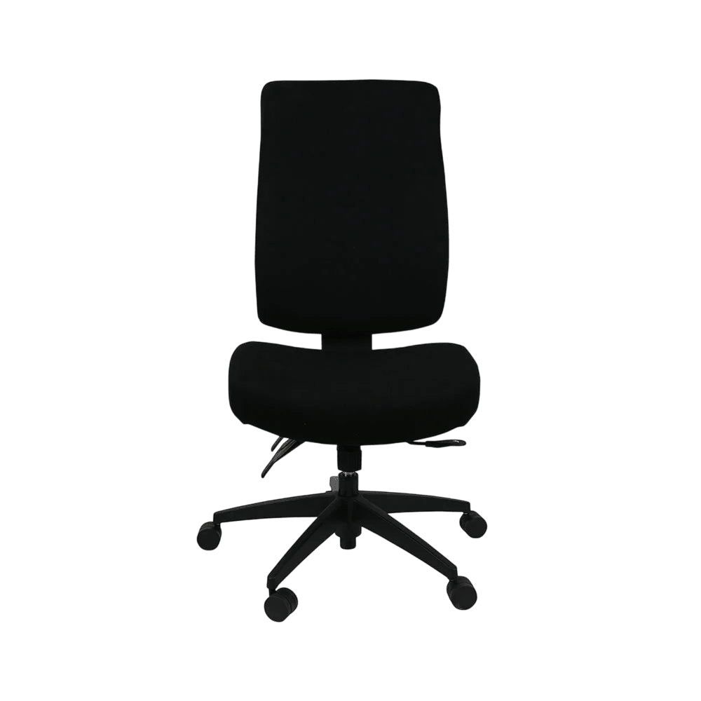 Piazza Black Ergonomic Office Chair High No