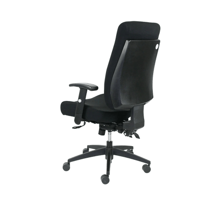 Piazza Black Ergonomic Office Chair High No