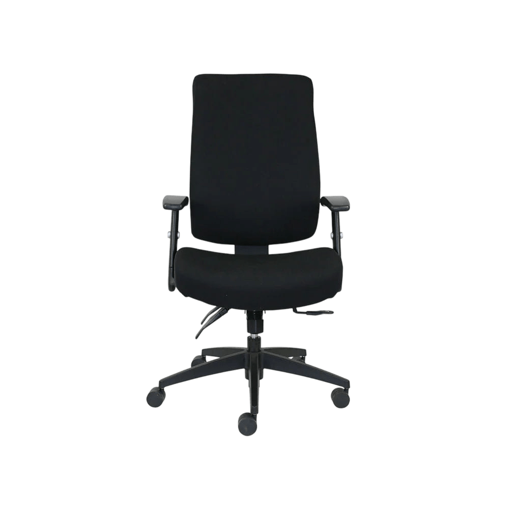 Piazza Black Ergonomic Office Chair High No