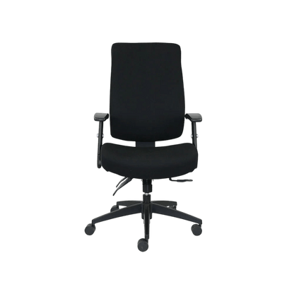 Piazza Black Ergonomic Office Chair High No