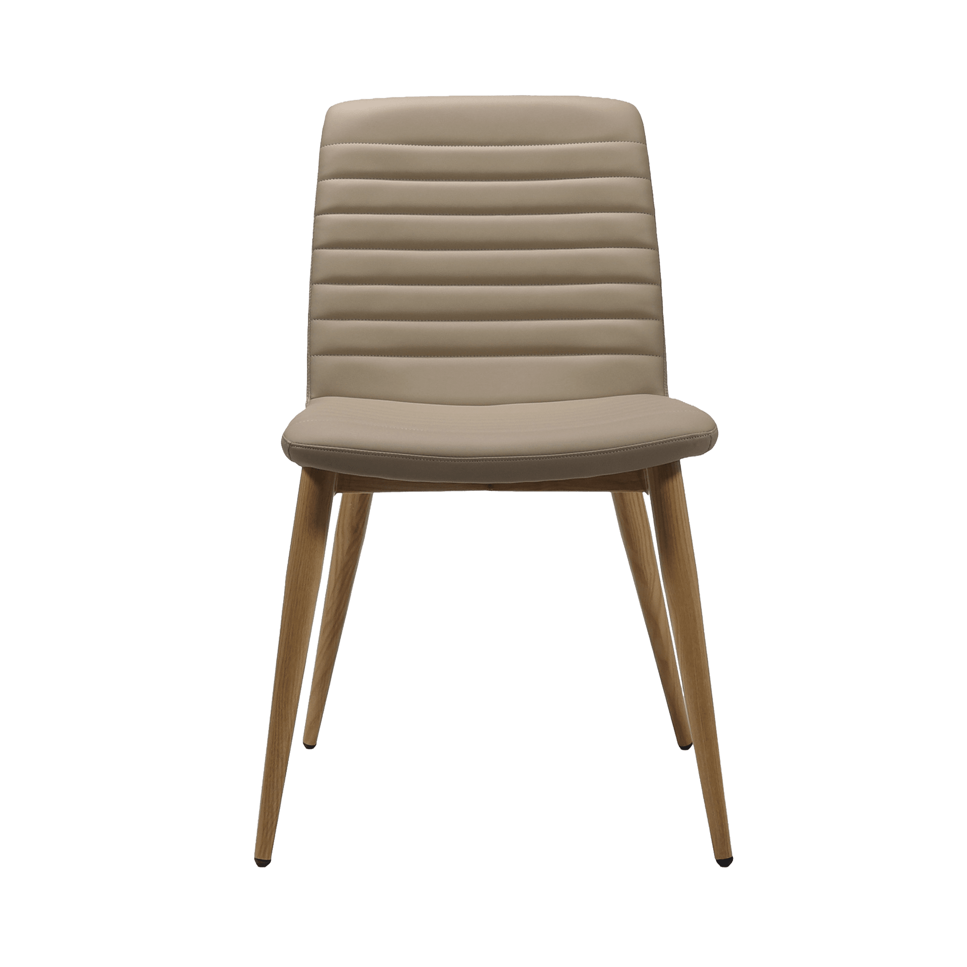 Pixel Padded 4 Leg Chair Brown Timber Look Metal Grey FXHouse Charcoal Fabric