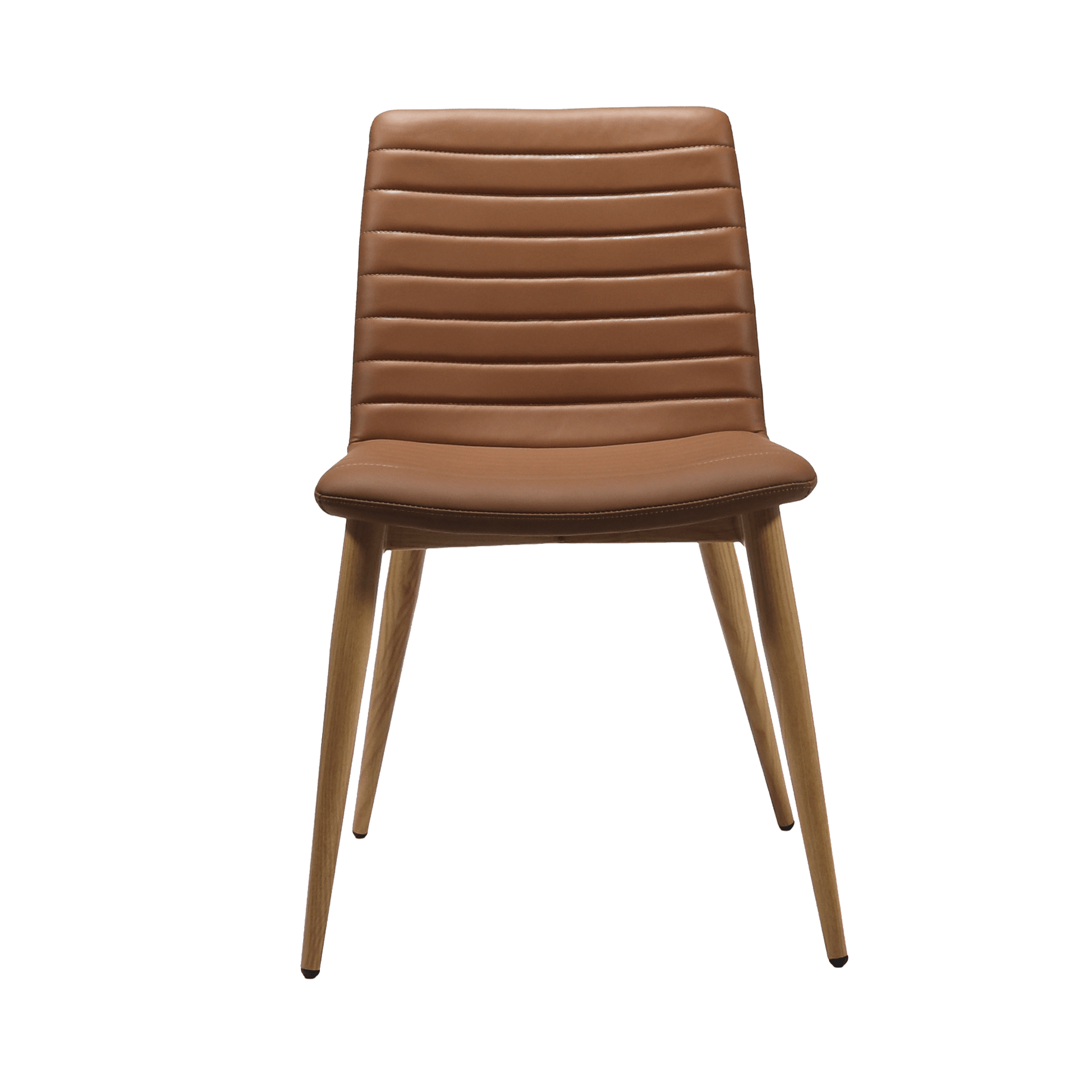 Pixel Padded 4 Leg Chair Brown Timber Look Metal Grey FXHouse Charcoal Fabric