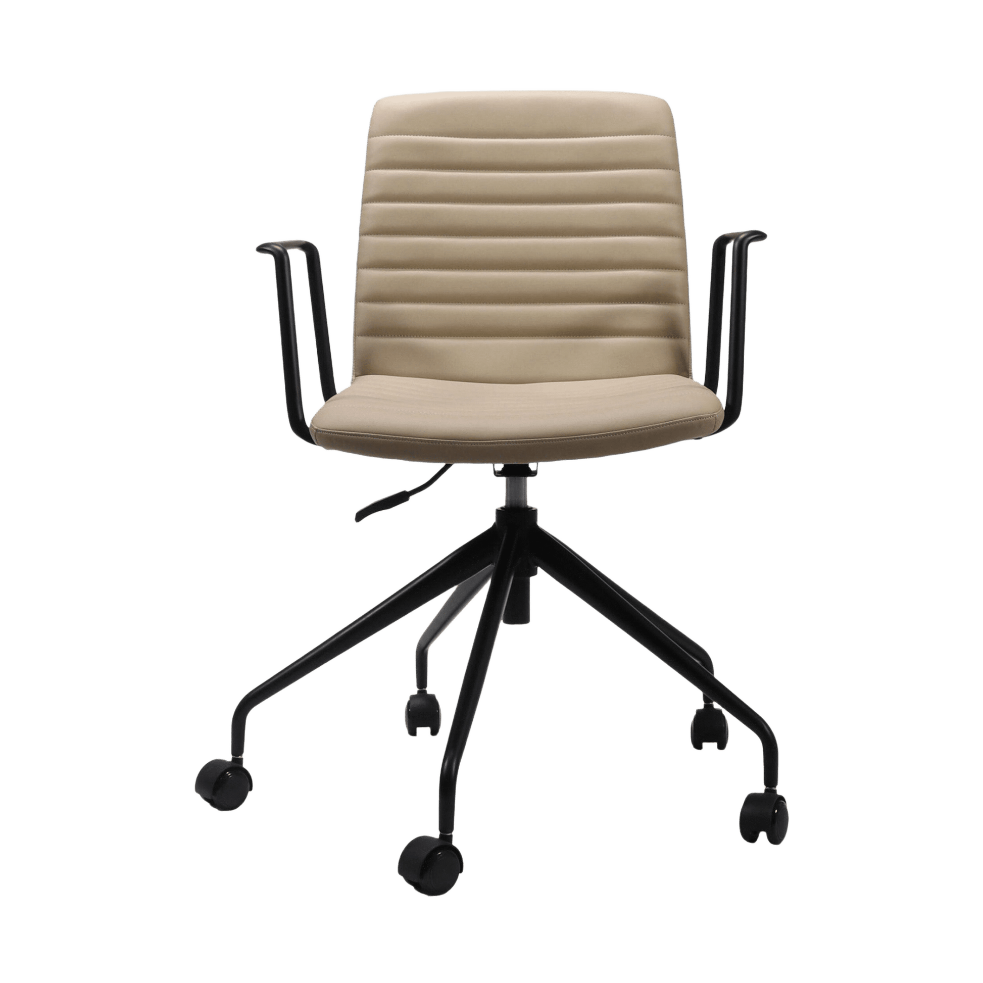 Pixel Swivel 5 Star Base Chair Grey FXHouse Light Grey White Metal Base Fixed Arms