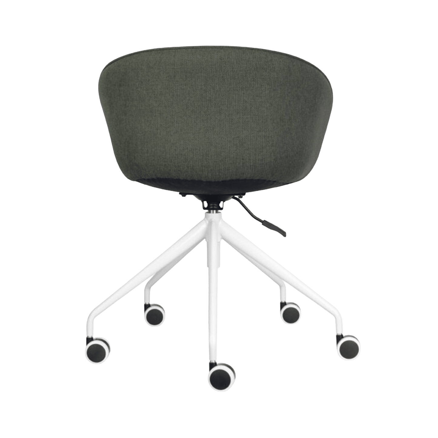 Pixel Tub Chair on Casters Black Powdercoat Grey FXHouse Charcoal Fabric