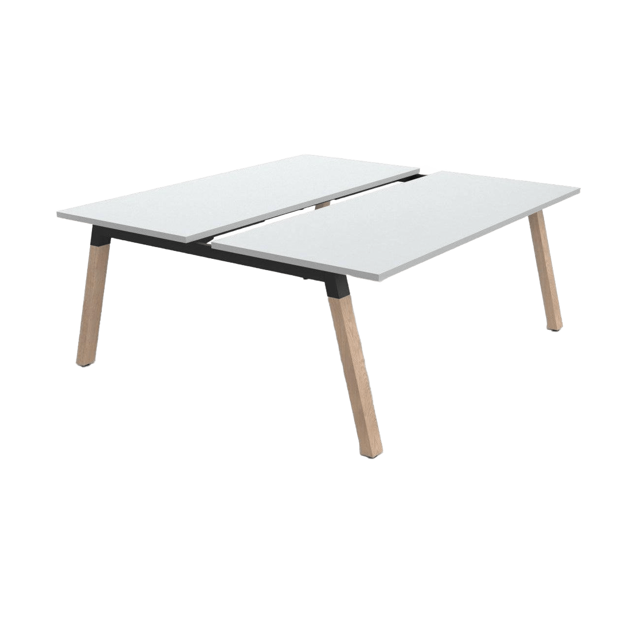 Plantation 2 Person Double Sided Desk 1200x600 White