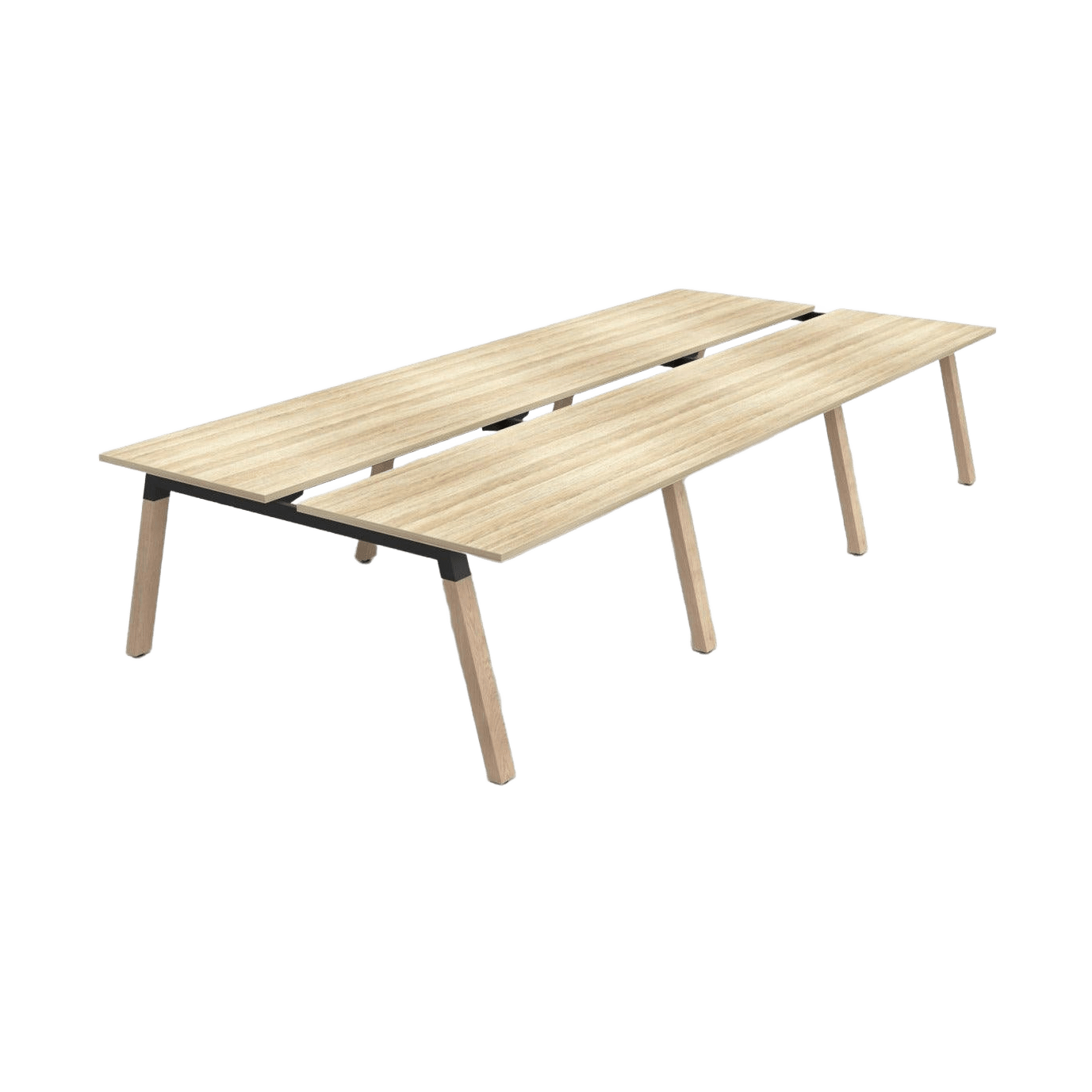 Plantation 6 Person Double Sided Desk - 4