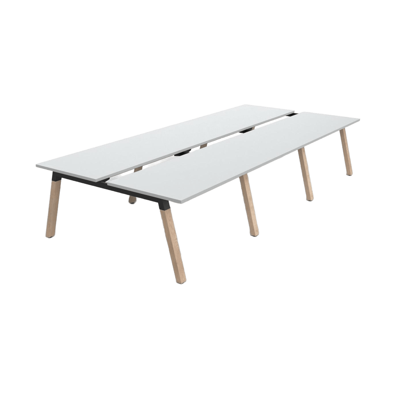Plantation 6 Person Double Sided Desk - 2