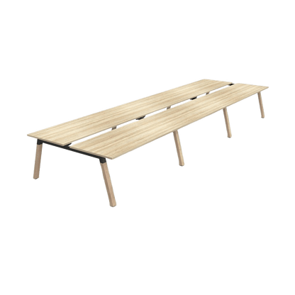 Plantation 6 Person Double Sided Desk - 1
