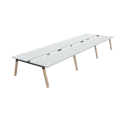 Plantation 6 Person Double Sided Desk - 3