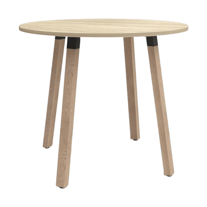 Plantation Bar Leaner 900mm Round new - oak - melamine - Office Furniture Company