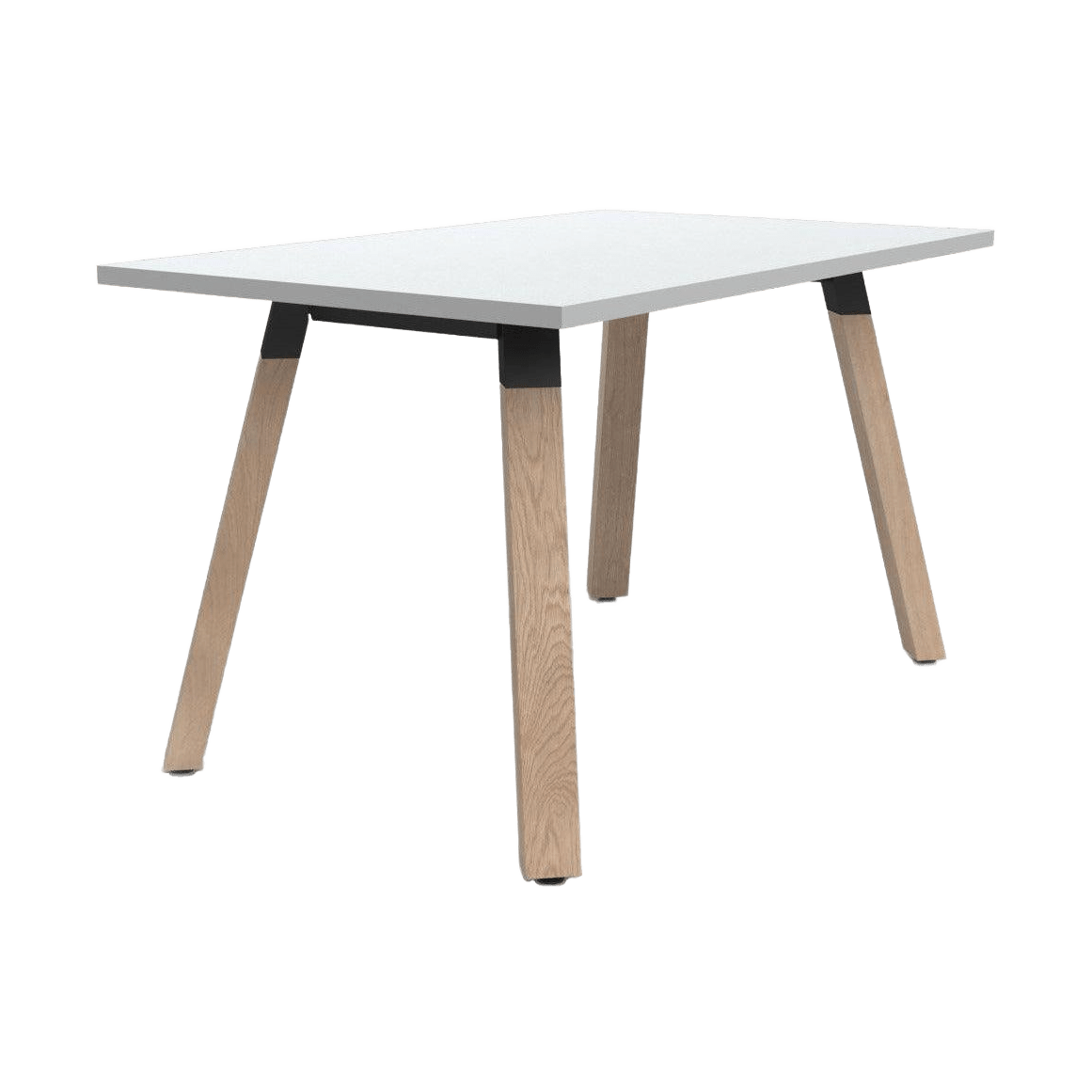 Plantation Meeting / Boardroom Table 1200 X 600 White Melamine - Office Furniture Company