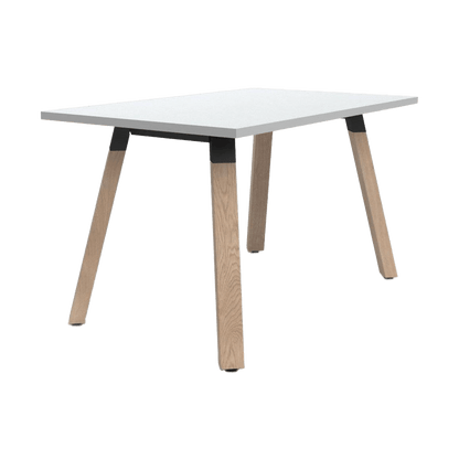 Plantation Meeting / Boardroom Table 1200 X 600 White Melamine - Office Furniture Company