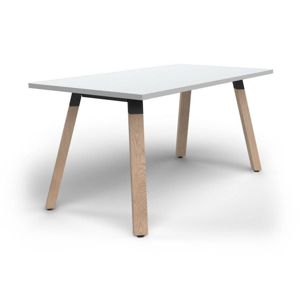 Plantation Meeting / Boardroom Table 1500 X 600 White Melamine - Office Furniture Company