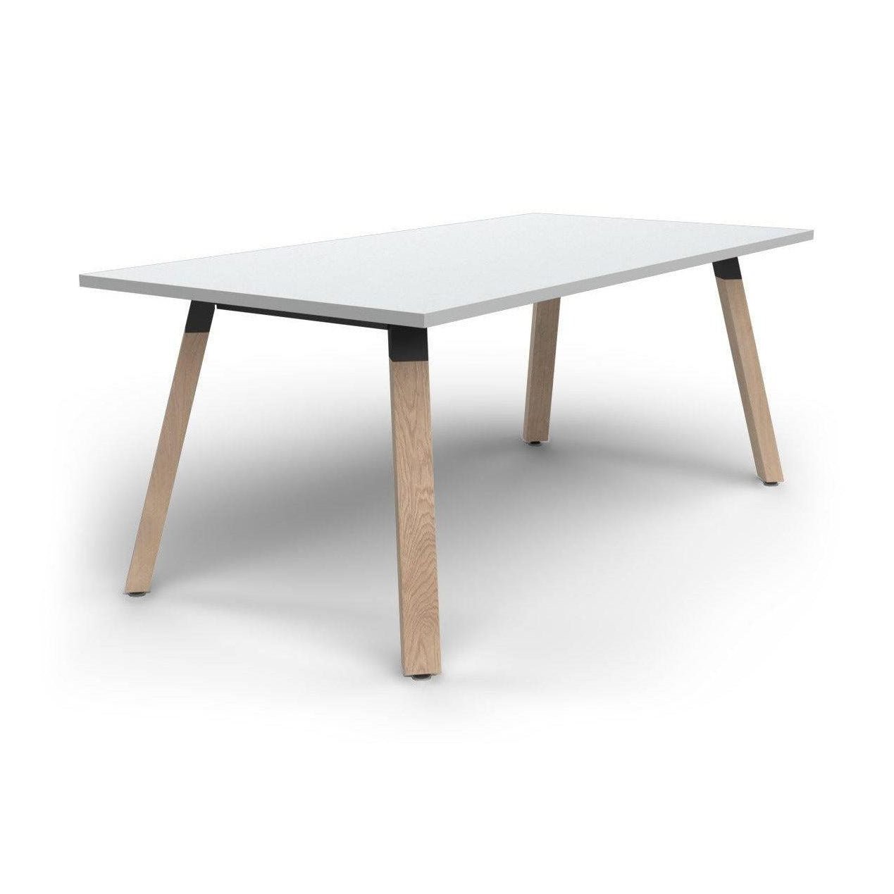 Plantation Meeting / Boardroom Table 1500 X 600 White Melamine - Office Furniture Company