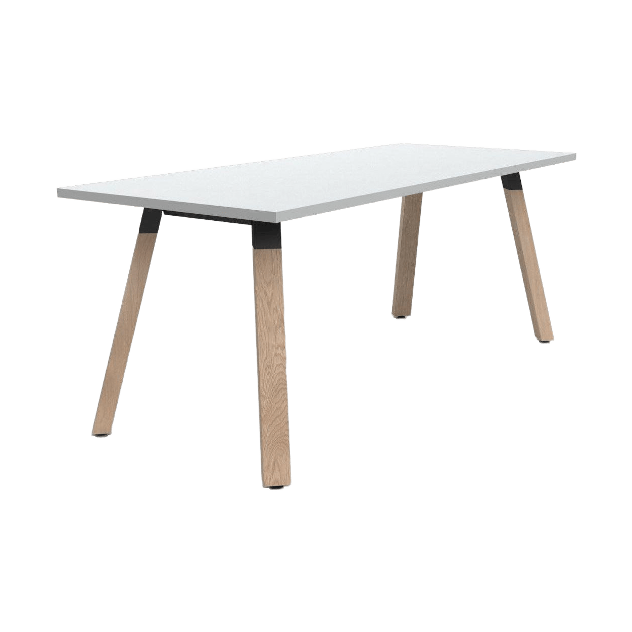 Plantation Meeting / Boardroom Table 1800 X 600 White Melamine - Office Furniture Company
