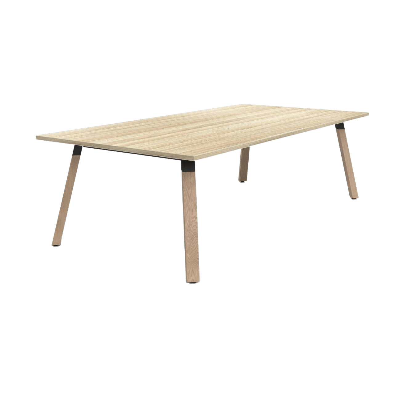 Plantation Meeting / Boardroom Table 2400 X 1200 New Oak Melamine - Office Furniture Company