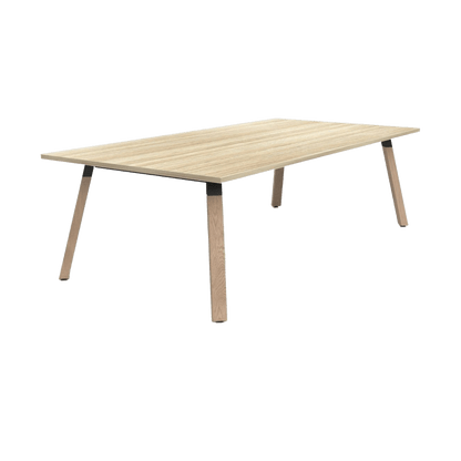 Plantation Meeting / Boardroom Table 2400 X 1200 New Oak Melamine - Office Furniture Company