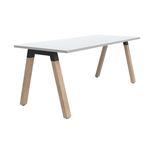 Plantation Single Straight Office Desk 1200x750 / White