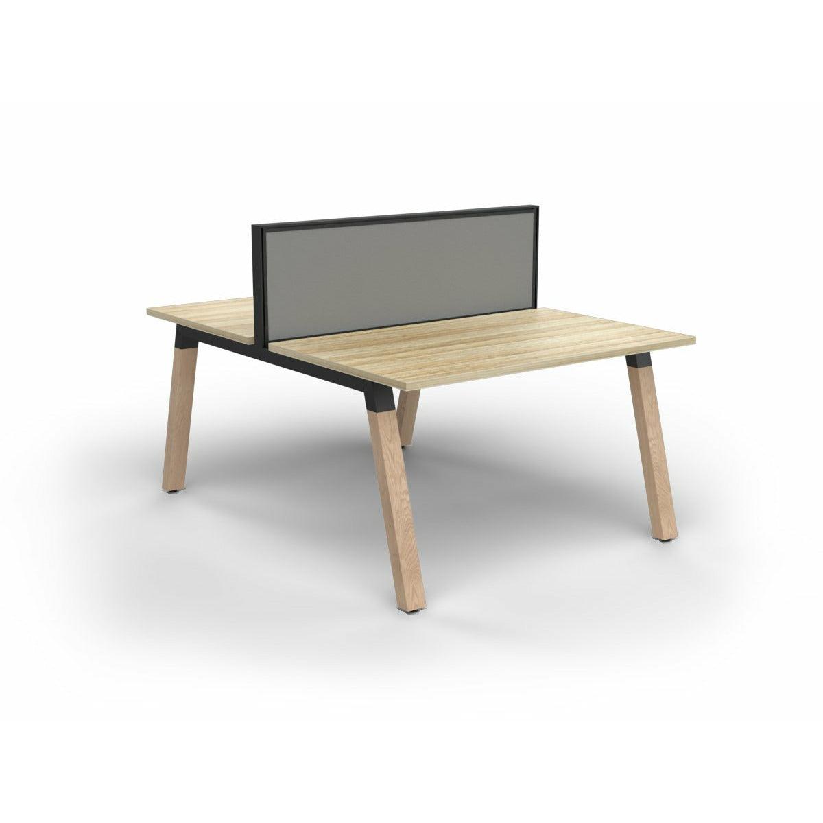 Plantation Workstation - 2 Person - Double Sided with Studio 50 Screen - Office Furniture Company 