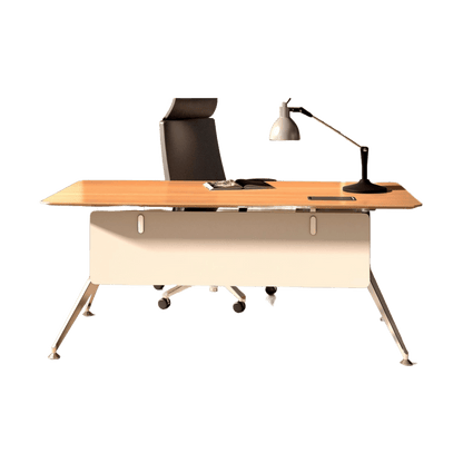 Potenza Executive Office Desk 1600 X 800 Casnan - White - Office Furniture Company
