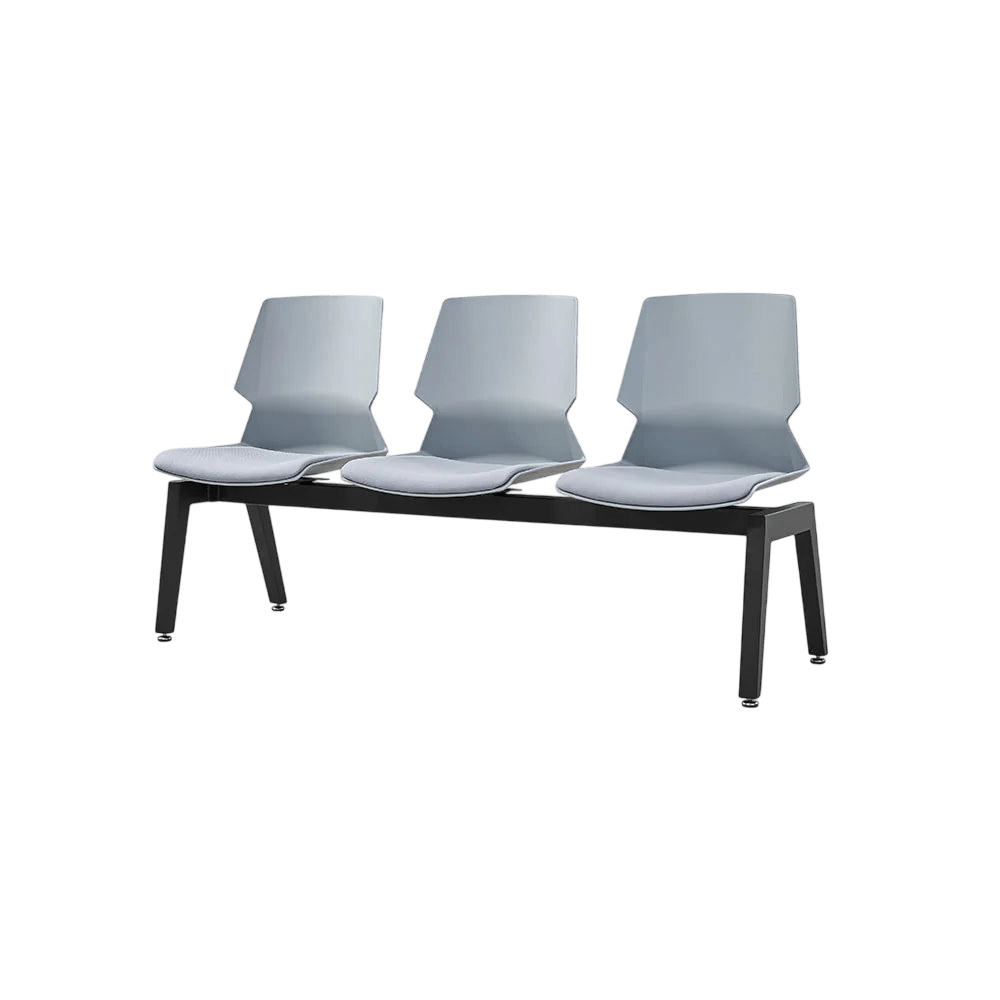 Prism 3 Seat Beam Seating Black Black PU