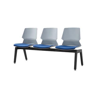 Prism 3 Seat Beam Seating Black Black PU