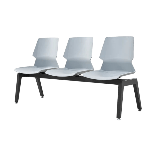 Prism 3 Seat Beam Seating Black Black PU