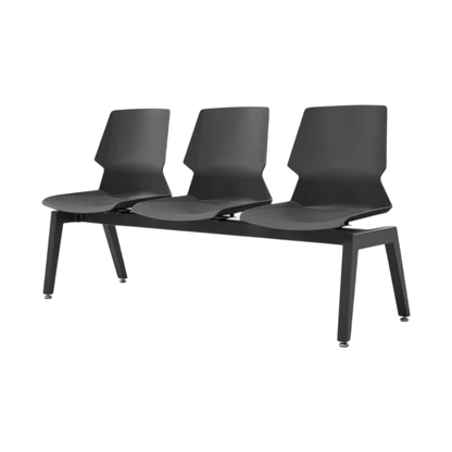 Prism 3 Seat Beam Seating Black Black PU