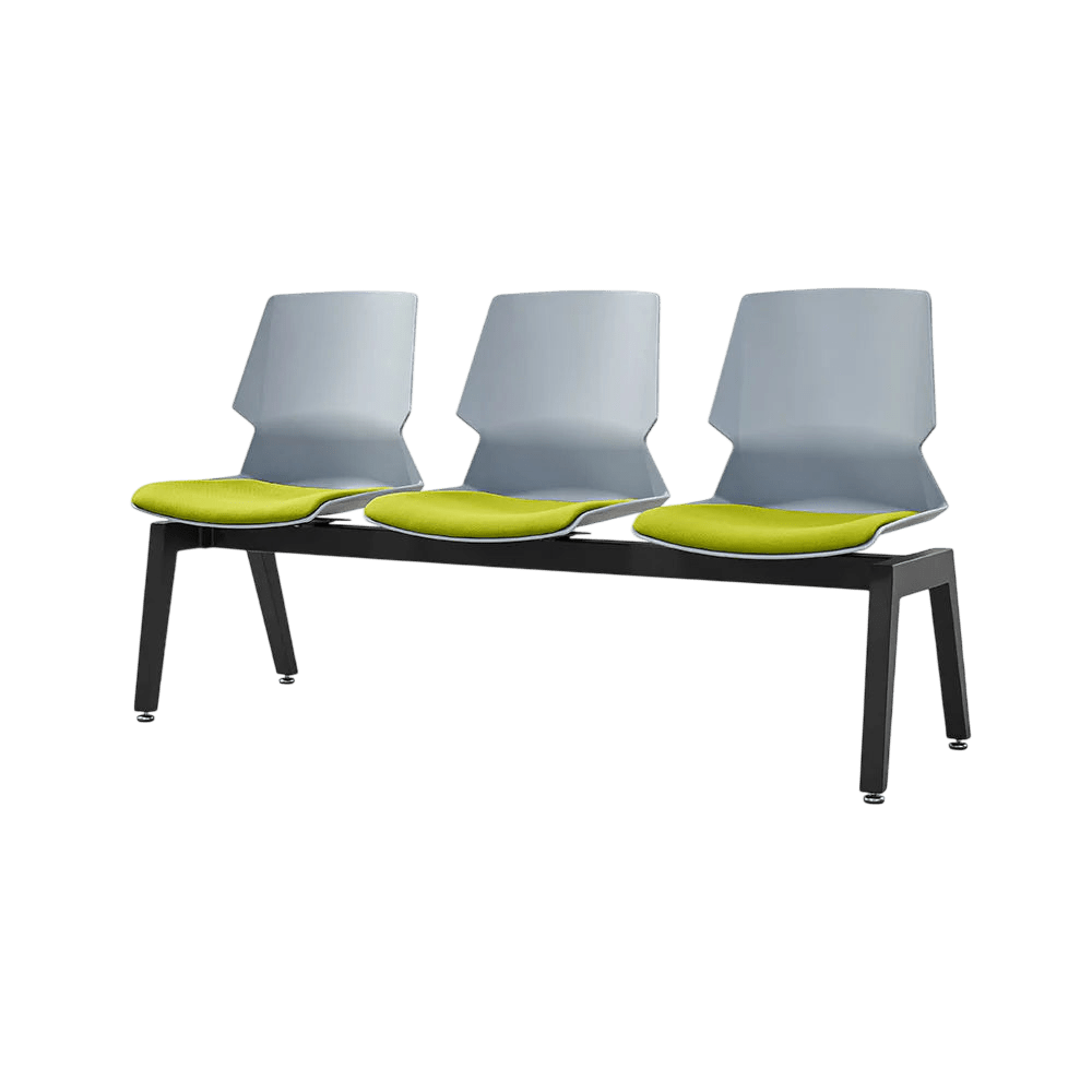 Prism 3 Seat Beam Seating Black Black PU