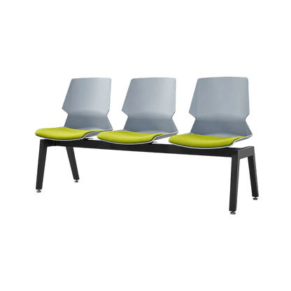 Prism 3 Seat Beam Seating Black Black PU