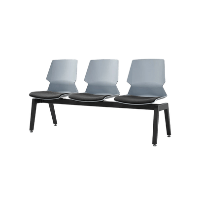 Prism 3 Seat Beam Seating Black Black PU
