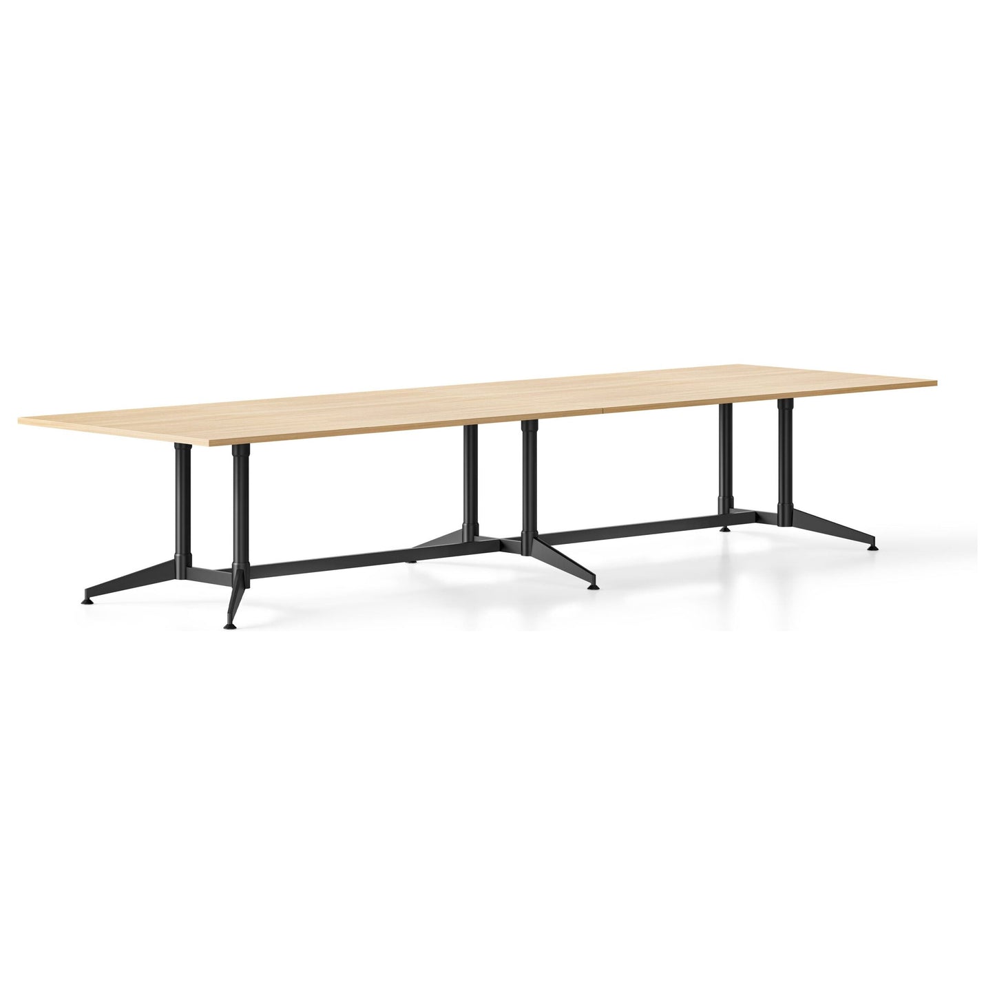 Typhoon Boardroom Table with All Black Legs