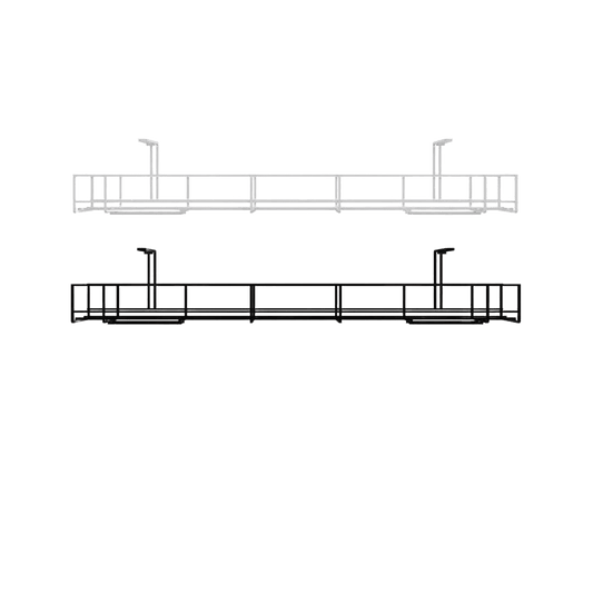 Prodigy Under Desk Cable Basket 750mm White Single Tier - Office Furniture Company