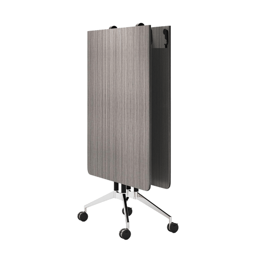 Rapid Edge Mobile Folding Table Driftwood - Office Furniture Company